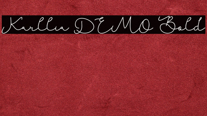 Karllia DEMO Bold Example 2