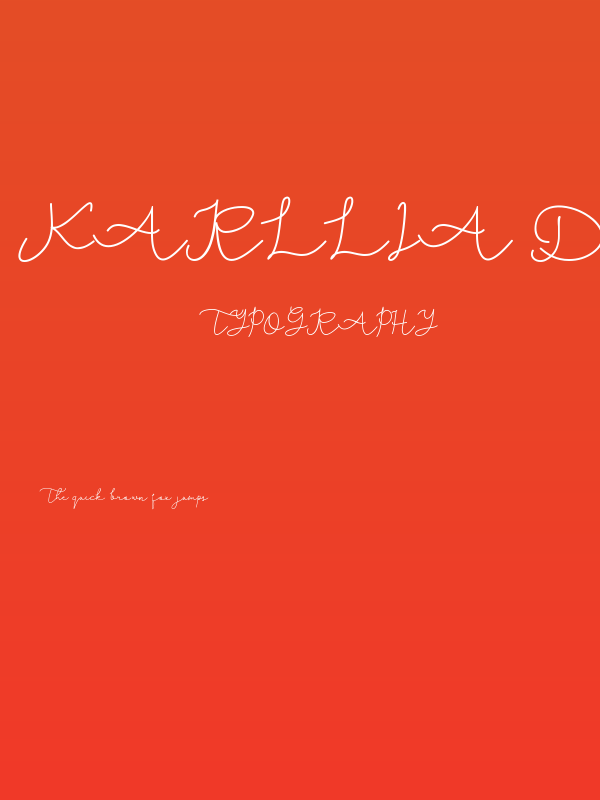 Karllia DEMO Bold Poster