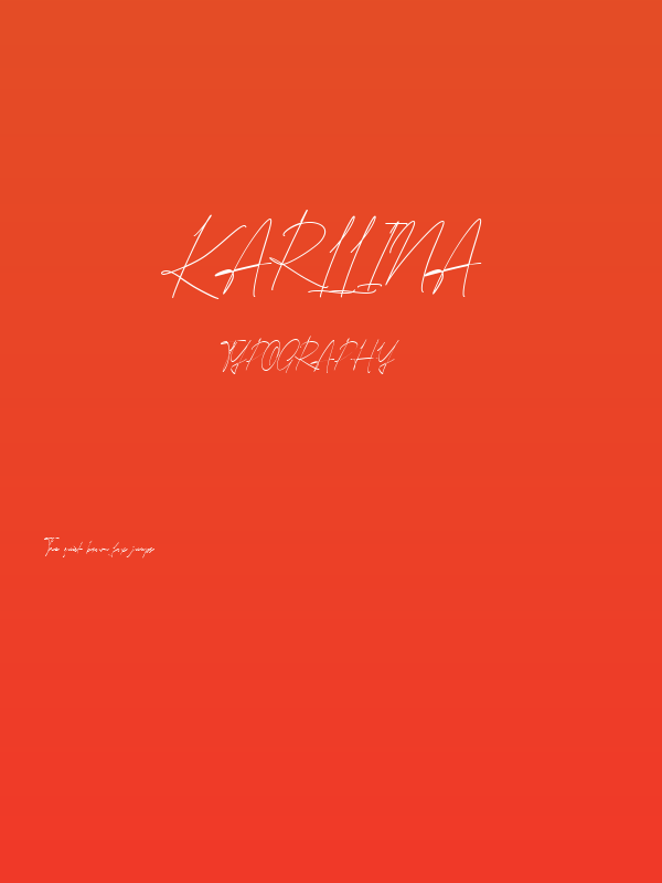 Karllina Poster