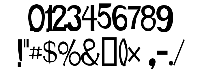 Karloff Font OTHER CHARS