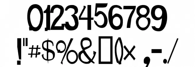 Karloff Font OTHER CHARS