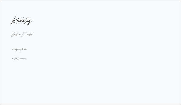 Karlotus Business Card