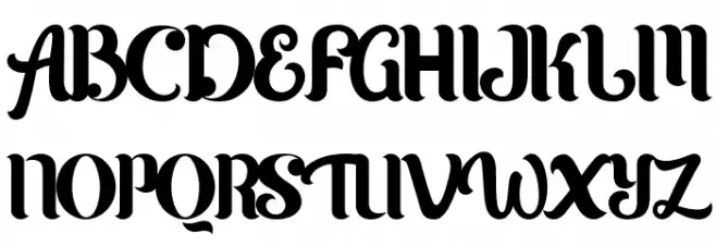 Karltown Font UPPERCASE