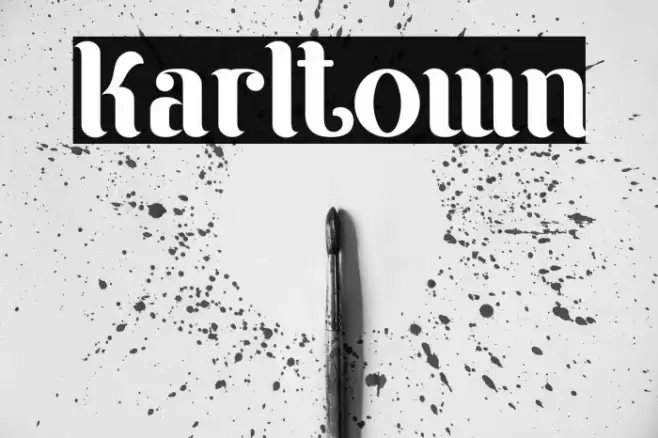 Karltown Font examples