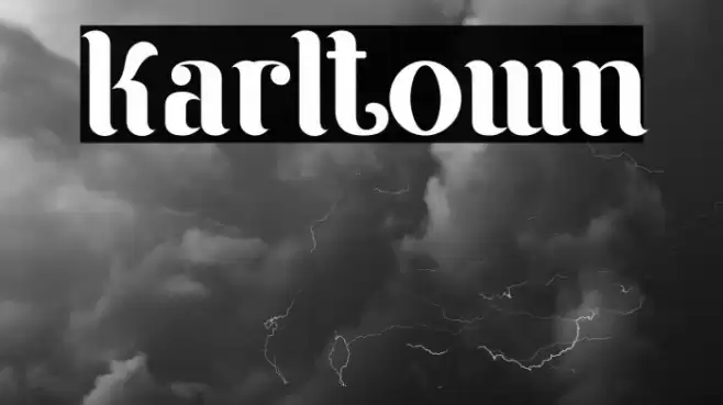 Karltown Font examples