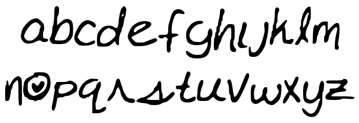 Karly_s_Alt Font LOWERCASE