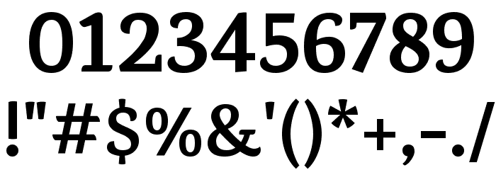 Karma Bold Font OTHER CHARS