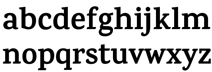 Karma Bold Font LOWERCASE