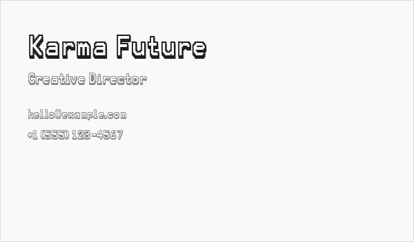 Karma Future Business Card
