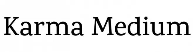 Karma Medium  font caratteri gratis
