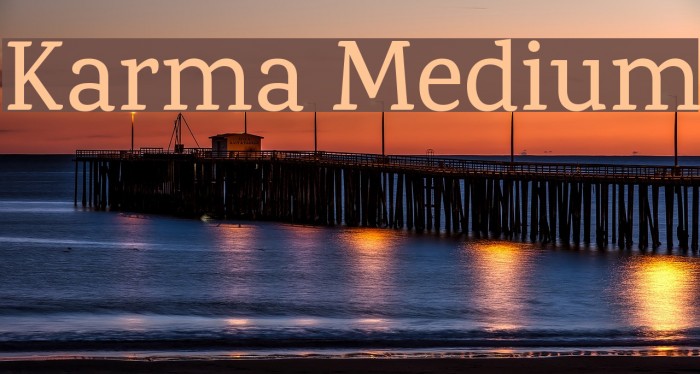 Karma Medium Font examples