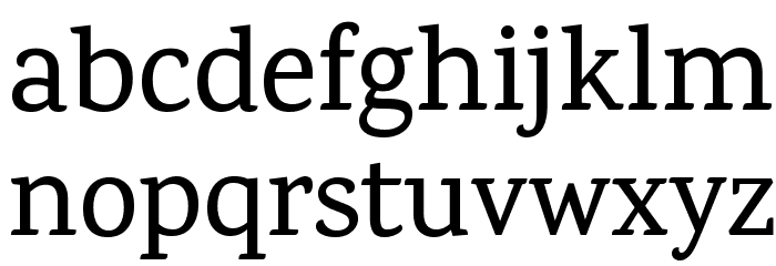 Karma Medium Font LOWERCASE