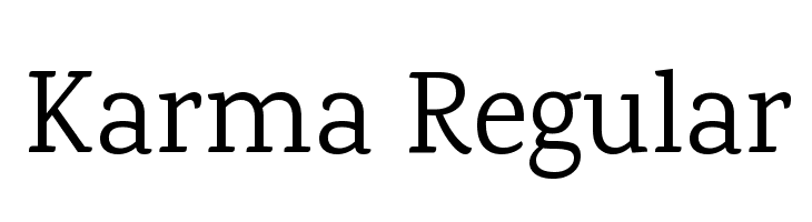 Karma Regular Font