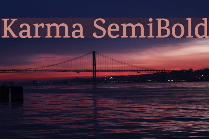 Karma SemiBold Example 1