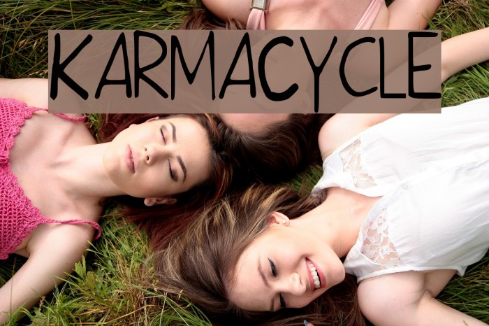 KarmaCycle Font examples
