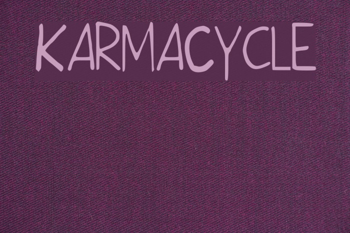 KarmaCycle Font examples