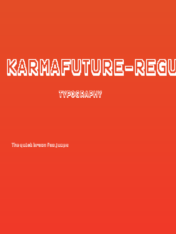 KarmaFuture-Regular Poster