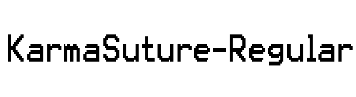 KarmaSuture-Regular Font