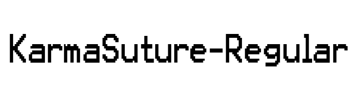KarmaSuture-Regular  Frei Schriftart Herunterladen