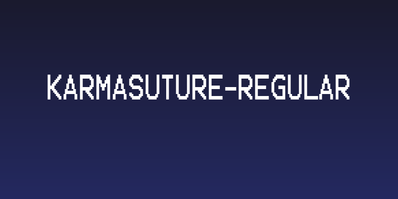 KarmaSuture-Regular Social Header