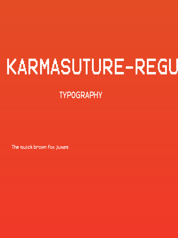 KarmaSuture-Regular Poster