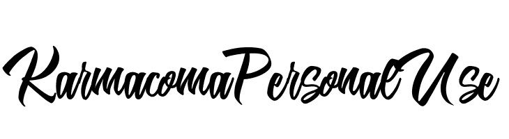Karmacoma Personal Use   font caratteri gratis