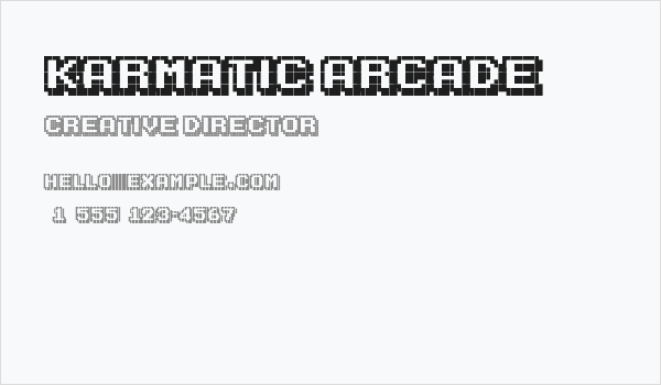 Karmatic Arcade Business Card