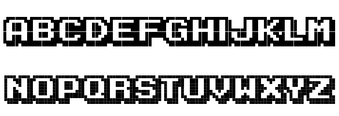 Karmatic Arcade Font LOWERCASE
