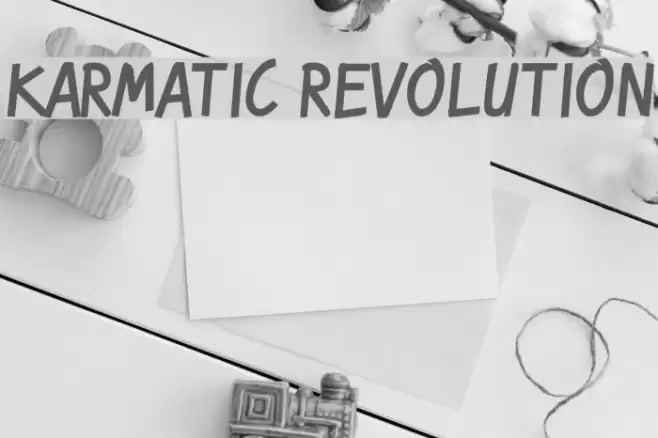 Karmatic Revolution Font examples