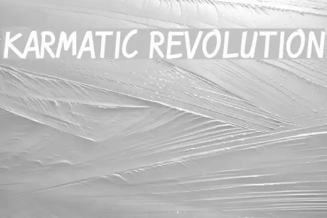 Karmatic Revolution Font examples