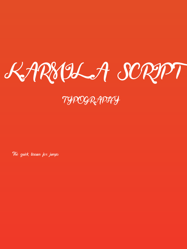 Karmila Script Poster