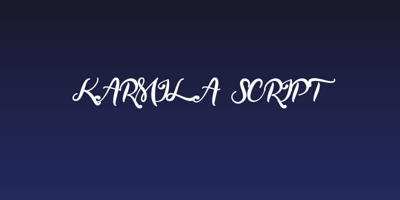 Karmila Script Social Header