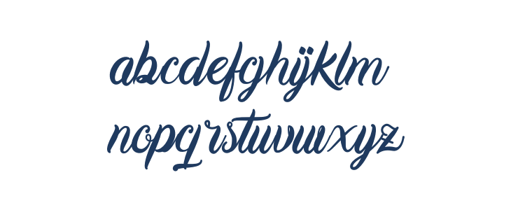Karmila Script Lowercase