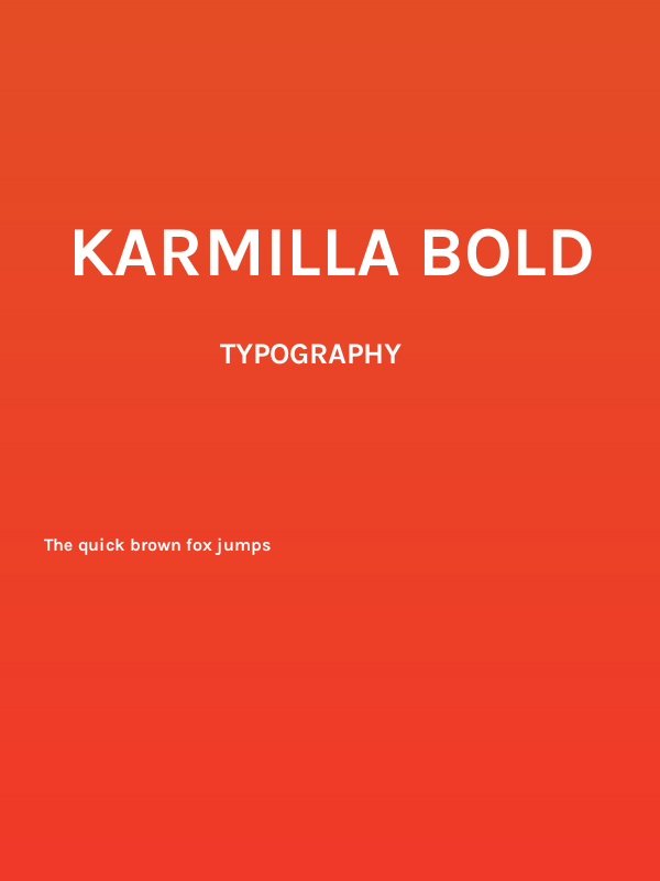 Karmilla Bold Poster