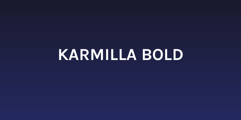 Karmilla Bold Social Header