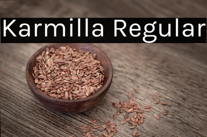 Karmilla Regular Example 3