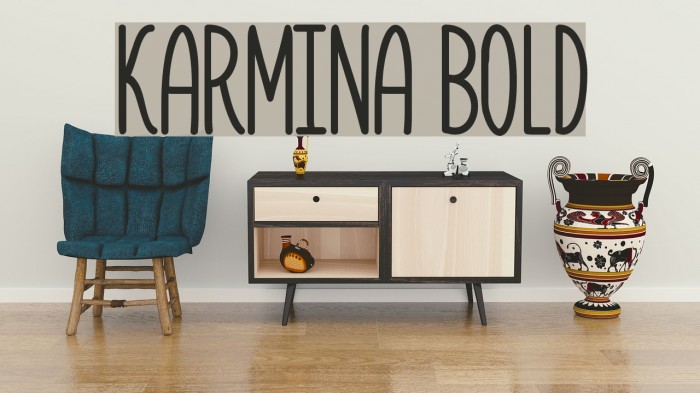 Karmina Bold Font examples
