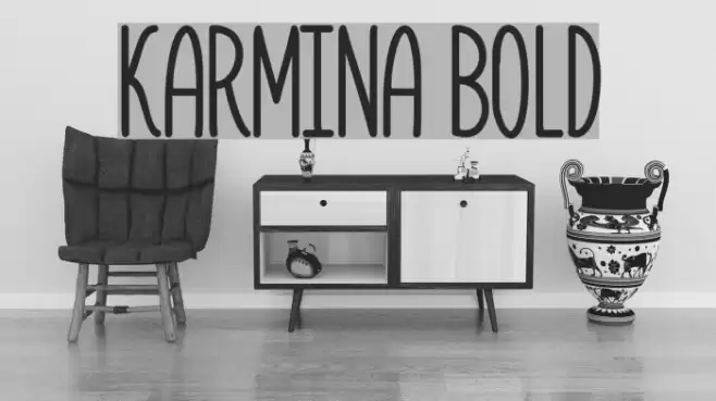 Karmina Bold Font examples