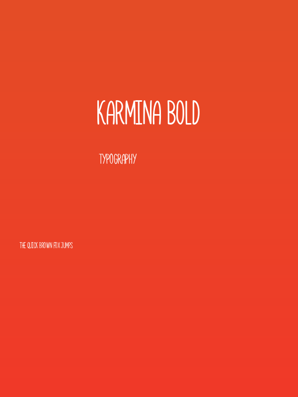 Karmina Bold Poster
