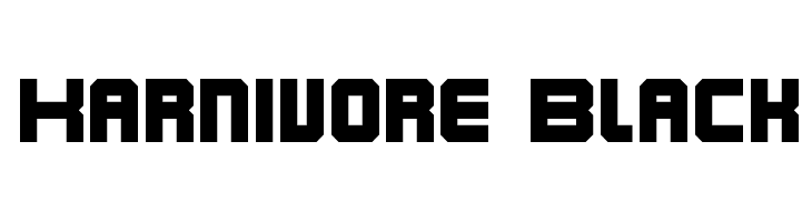 Karnivore Black Fonte
