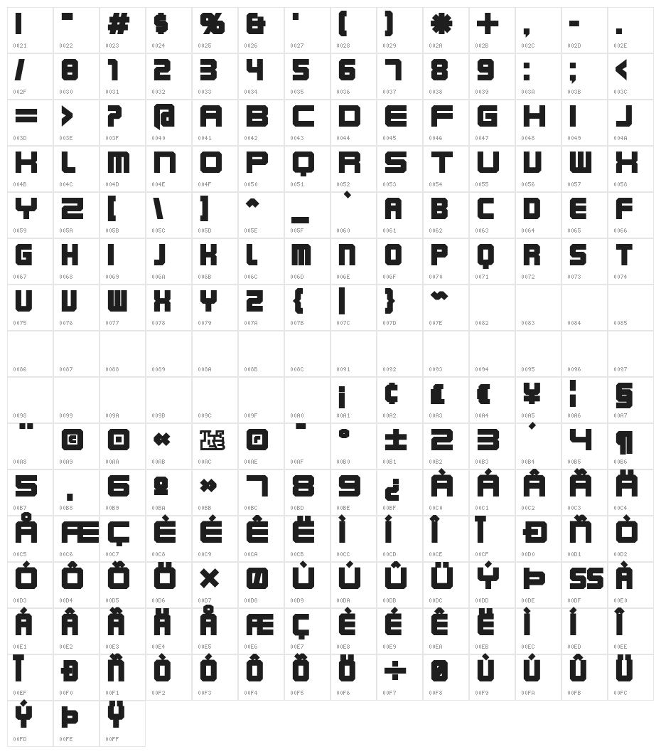 Karnivore Black Character Map