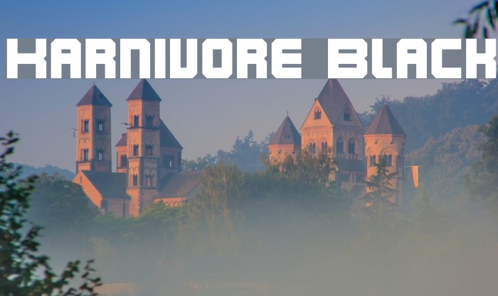 Karnivore Black Font examples
