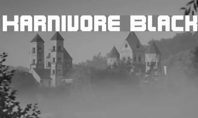 Karnivore Black Font examples