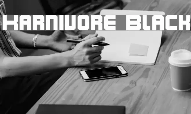 Karnivore Black Font examples
