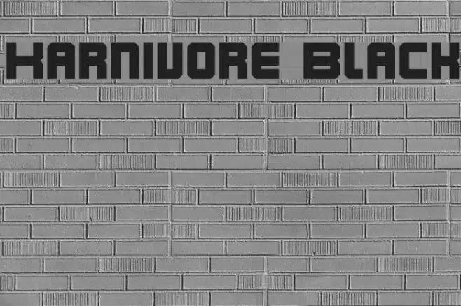 Karnivore Black Font examples