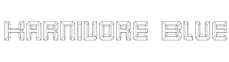 Karnivore Blue Font