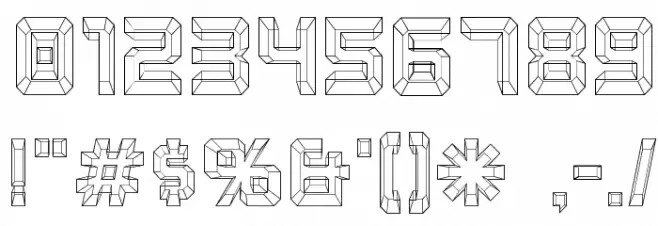 Karnivore Blue Font OTHER CHARS