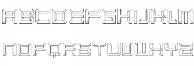 Karnivore Blue Schriftart Groß