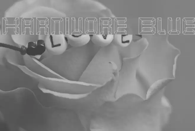 Karnivore Blue Font examples