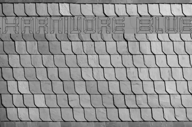 Karnivore Blue Font examples